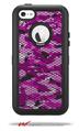 HEX Mesh Camo 01 Pink - Decal Style Vinyl Skin fits Otterbox Defender iPhone 5C Case (CASE SOLD SEPARATELY)