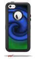 Alecias Swirl 01 Blue - Decal Style Vinyl Skin fits Otterbox Defender iPhone 5C Case (CASE SOLD SEPARATELY)