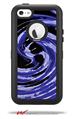 Alecias Swirl 02 Blue - Decal Style Vinyl Skin fits Otterbox Defender iPhone 5C Case (CASE SOLD SEPARATELY)