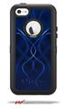 Abstract 01 Blue - Decal Style Vinyl Skin fits Otterbox Defender iPhone 5C Case (CASE SOLD SEPARATELY)