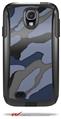 Camouflage Blue - Decal Style Vinyl Skin fits Otterbox Commuter Case for Samsung Galaxy S4 (CASE SOLD SEPARATELY)