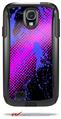 Halftone Splatter Blue Hot Pink - Decal Style Vinyl Skin fits Otterbox Commuter Case for Samsung Galaxy S4 (CASE SOLD SEPARATELY)