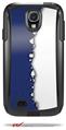 Ripped Colors Blue White - Decal Style Vinyl Skin fits Otterbox Commuter Case for Samsung Galaxy S4 (CASE SOLD SEPARATELY)