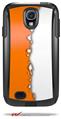 Ripped Colors Orange White - Decal Style Vinyl Skin fits Otterbox Commuter Case for Samsung Galaxy S4 (CASE SOLD SEPARATELY)