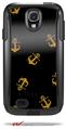 Anchors Away Black - Decal Style Vinyl Skin fits Otterbox Commuter Case for Samsung Galaxy S4 (CASE SOLD SEPARATELY)