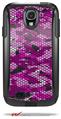 HEX Mesh Camo 01 Pink - Decal Style Vinyl Skin fits Otterbox Commuter Case for Samsung Galaxy S4 (CASE SOLD SEPARATELY)