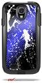 Halftone Splatter White Blue - Decal Style Vinyl Skin fits Otterbox Commuter Case for Samsung Galaxy S4 (CASE SOLD SEPARATELY)