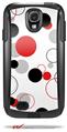 Lots of Dots Red on White - Decal Style Vinyl Skin fits Otterbox Commuter Case for Samsung Galaxy S4 (CASE SOLD SEPARATELY)