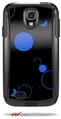 Lots of Dots Blue on Black - Decal Style Vinyl Skin fits Otterbox Commuter Case for Samsung Galaxy S4 (CASE SOLD SEPARATELY)