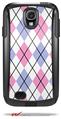 Argyle Pink and Blue - Decal Style Vinyl Skin fits Otterbox Commuter Case for Samsung Galaxy S4 (CASE SOLD SEPARATELY)