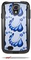 Petals Blue - Decal Style Vinyl Skin fits Otterbox Commuter Case for Samsung Galaxy S4 (CASE SOLD SEPARATELY)