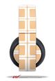 Vinyl Decal Skin Wrap compatible with Original Sony PlayStation 4 Gold Wireless Headphones Squared Peach (PS4 HEADPHONES NOT INCLUDED)