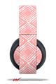 Vinyl Decal Skin Wrap compatible with Original Sony PlayStation 4 Gold Wireless Headphones Wavey Pink (PS4 HEADPHONES NOT INCLUDED)