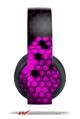 Vinyl Decal Skin Wrap compatible with Original Sony PlayStation 4 Gold Wireless Headphones HEX Hot Pink (PS4 HEADPHONES NOT INCLUDED)