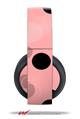 Vinyl Decal Skin Wrap compatible with Original Sony PlayStation 4 Gold Wireless Headphones Lots of Dots Pink on Pink (PS4 HEADPHONES NOT INCLUDED)