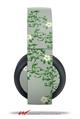 Vinyl Decal Skin Wrap compatible with Original Sony PlayStation 4 Gold Wireless Headphones Victorian Design Green (PS4 HEADPHONES NOT INCLUDED)