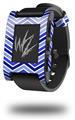 Zig Zag Blues - Decal Style Skin fits original Pebble Smart Watch (WATCH SOLD SEPARATELY)