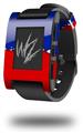 Ripped Colors Blue Red - Decal Style Skin fits original Pebble Smart Watch (WATCH SOLD SEPARATELY)