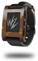 Anchors Away Chocolate Brown - Decal Style Skin fits original Pebble Smart Watch (WATCH SOLD SEPARATELY)