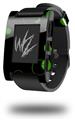 Lots of Dots Green on Black - Decal Style Skin fits original Pebble Smart Watch (WATCH SOLD SEPARATELY)
