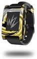 Alecias Swirl 02 Yellow - Decal Style Skin fits original Pebble Smart Watch (WATCH SOLD SEPARATELY)