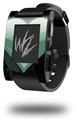 Glass Heart Grunge Seafoam Green - Decal Style Skin fits original Pebble Smart Watch (WATCH SOLD SEPARATELY)