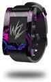 Twisted Garden Hot Pink and Blue - Decal Style Skin fits original Pebble Smart Watch (WATCH SOLD SEPARATELY)