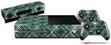 Wavey Hunter Green - Holiday Bundle Decal Style Skin fits XBOX One Console Original, Kinect and 2 Controllers (XBOX SYSTEM NOT INCLUDED)