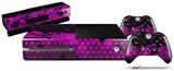 HEX Hot Pink - Holiday Bundle Decal Style Skin fits XBOX One Console Original, Kinect and 2 Controllers (XBOX SYSTEM NOT INCLUDED)