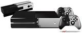 Ripped Colors Black Gray - Holiday Bundle Decal Style Skin fits XBOX One Console Original, Kinect and 2 Controllers (XBOX SYSTEM NOT INCLUDED)