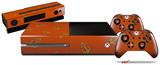 Anchors Away Burnt Orange - Holiday Bundle Decal Style Skin fits XBOX One Console Original, Kinect and 2 Controllers (XBOX SYSTEM NOT INCLUDED)