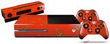 Anchors Away Red - Holiday Bundle Decal Style Skin fits XBOX One Console Original, Kinect and 2 Controllers (XBOX SYSTEM NOT INCLUDED)