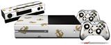 Anchors Away White - Holiday Bundle Decal Style Skin fits XBOX One Console Original, Kinect and 2 Controllers (XBOX SYSTEM NOT INCLUDED)