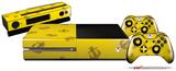 Anchors Away Yellow - Holiday Bundle Decal Style Skin fits XBOX One Console Original, Kinect and 2 Controllers (XBOX SYSTEM NOT INCLUDED)