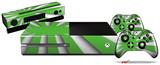 Rising Sun Japanese Flag Green - Holiday Bundle Decal Style Skin fits XBOX One Console Original, Kinect and 2 Controllers (XBOX SYSTEM NOT INCLUDED)