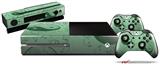 Feminine Yin Yang Green - Holiday Bundle Decal Style Skin fits XBOX One Console Original, Kinect and 2 Controllers (XBOX SYSTEM NOT INCLUDED)