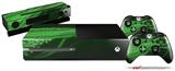 Mystic Vortex Green - Holiday Bundle Decal Style Skin fits XBOX One Console Original, Kinect and 2 Controllers (XBOX SYSTEM NOT INCLUDED)