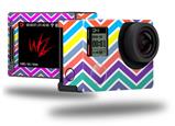 Zig Zag Colors 04 - Decal Style Skin fits GoPro Hero 4 Silver Camera (GOPRO SOLD SEPARATELY)