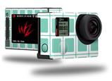 Squared Seafoam Green - Decal Style Skin fits GoPro Hero 4 Silver Camera (GOPRO SOLD SEPARATELY)