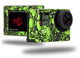Scattered Skulls Neon Green - Decal Style Skin fits GoPro Hero 4 Silver Camera (GOPRO SOLD SEPARATELY)