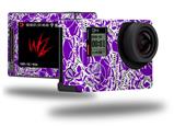 Scattered Skulls Purple - Decal Style Skin fits GoPro Hero 4 Silver Camera (GOPRO SOLD SEPARATELY)