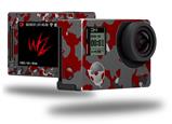 WraptorCamo Old School Camouflage Camo Red Dark - Decal Style Skin fits GoPro Hero 4 Silver Camera (GOPRO SOLD SEPARATELY)