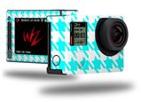 Houndstooth Neon Teal - Decal Style Skin fits GoPro Hero 4 Silver Camera (GOPRO SOLD SEPARATELY)