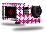 Houndstooth Hot Pink - Decal Style Skin fits GoPro Hero 4 Silver Camera (GOPRO SOLD SEPARATELY)