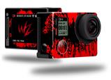 Big Kiss Lips Red on Black - Decal Style Skin fits GoPro Hero 4 Silver Camera (GOPRO SOLD SEPARATELY)