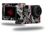 Neon Swoosh on Black - Decal Style Skin fits GoPro Hero 4 Silver Camera (GOPRO SOLD SEPARATELY)