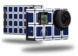 Squared Navy Blue - Decal Style Skin fits GoPro Hero 4 Black Camera (GOPRO SOLD SEPARATELY)