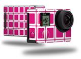 Squared Fushia Hot Pink - Decal Style Skin fits GoPro Hero 4 Black Camera (GOPRO SOLD SEPARATELY)