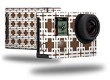 Boxed Chocolate Brown - Decal Style Skin fits GoPro Hero 4 Black Camera (GOPRO SOLD SEPARATELY)