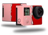 Ripped Colors Pink Red - Decal Style Skin fits GoPro Hero 4 Black Camera (GOPRO SOLD SEPARATELY)